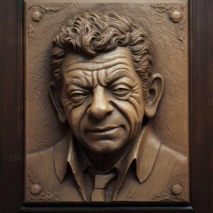 Andy Serkis 1 stl model for CNC